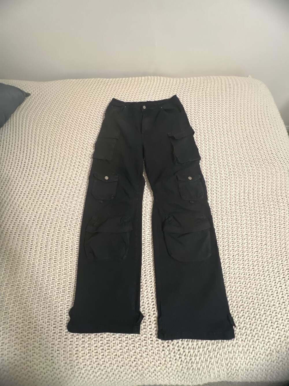 Rehab Lab Black Multi-Pocket Cargo Pants Size L